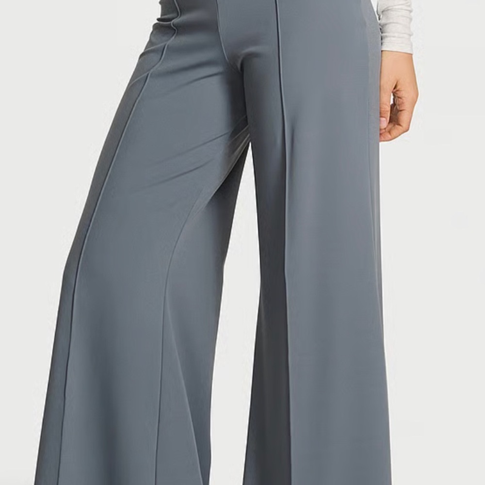 Victoria's Secret Wide-Leg High-Waist Pants in Gray